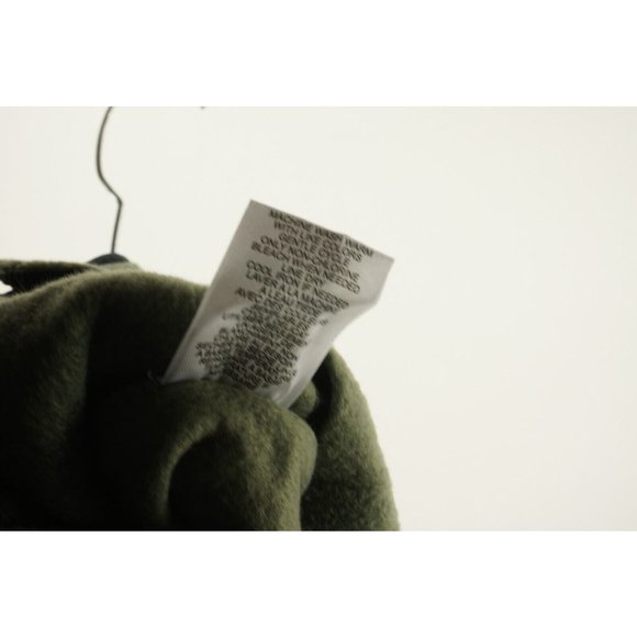 New Thread Wave Men’s Small Green Polar Fleece Snap Front Mock Pullover Sweater - Picture 8 of 9